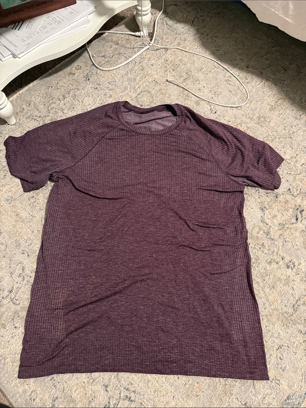 Men's Lululemon Maroon Short-Sleeve Performance Tee